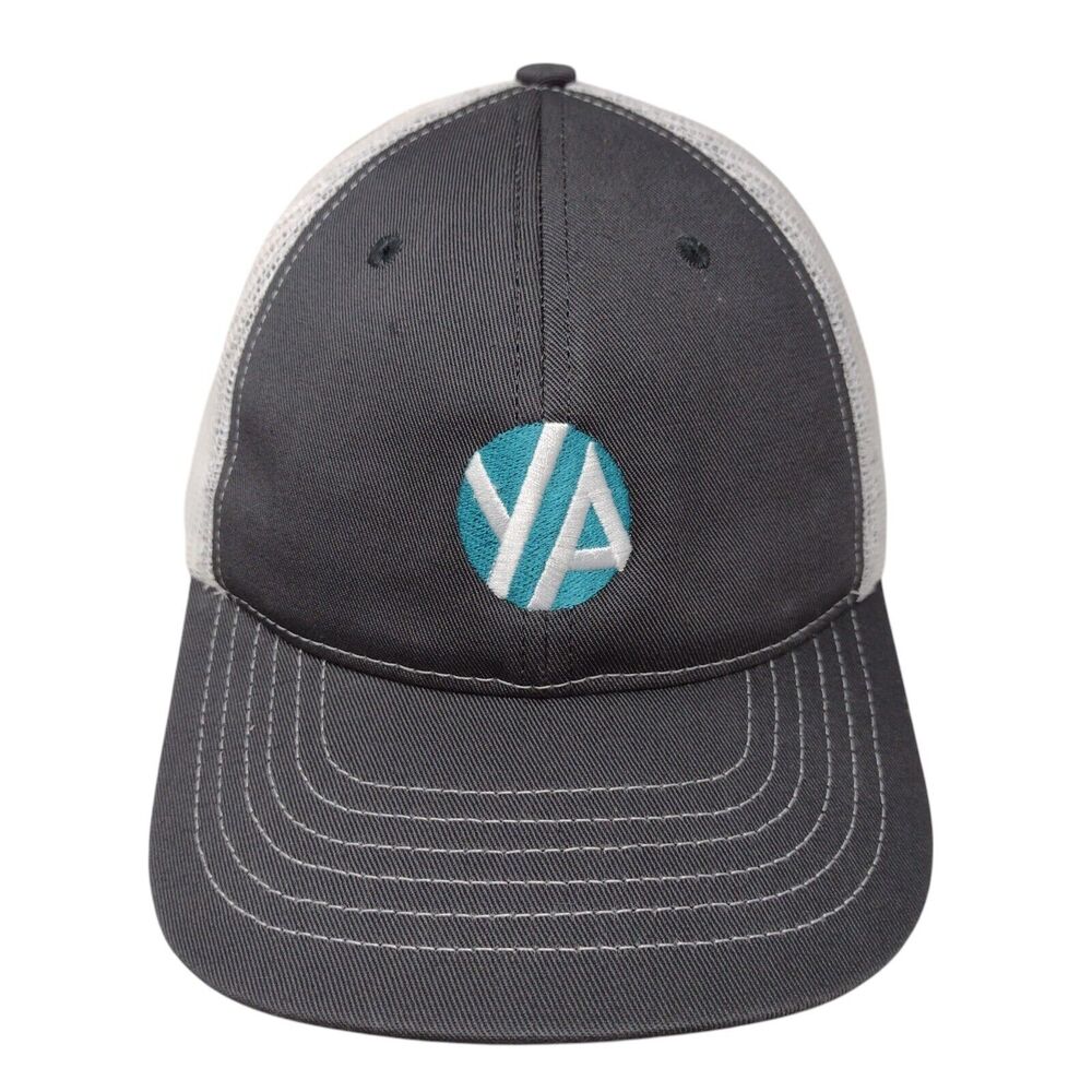 Classic Caps Snapback Mesh Back Trucker Hat Gray OSFA Embroidered W/Tags